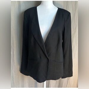 Universal Standard Black Linen Atlas Women's Blazer